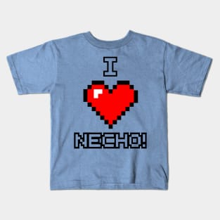 I Love Necho System 8 Bit Heart Kids T-Shirt